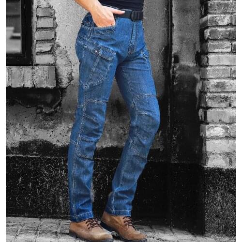 Mens Stretch-fit Jeans Fashion Straight Skinny Baggy Jeans Men Tactical Denim Pants Mens Men Boys Cargo Trousers XXXL Plus Size