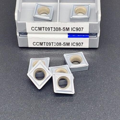 CCMT09T308-SM IC907/IC908 CNC Lathe Tool Cutting Tools Carbide Blades turning Inserts Internal Turning Tools