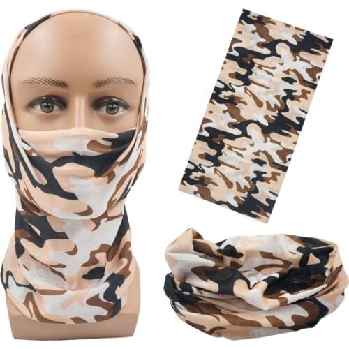 Camouflage Cycling Scarf Design Shemagh Military Seamless Outdoor Bandana Fishing Buffe Sport Face Shield Headband Female Shawl