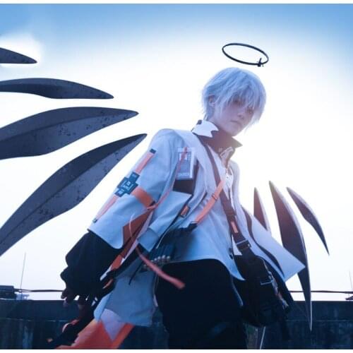 Arknights cos Executor anime man cosplay High-quality jk college uniform costume full set Top + coat + pants + gloves