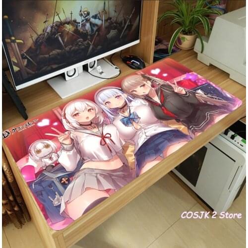 Anime Azur Lane HMS Sirius Mouse Pad Thicken Laptop Gaming Mice Mat Desk Keyboard Mat Anti-Slip Playmat Cosplay Birthday Gifts