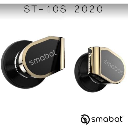 Smabat ST10S Dynamic Driver Ear Hook HIFI Metal MMCX Wired Headphones Sports Music Waterpoof Earphones Earbuds Detachable Cable