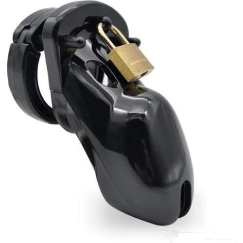 Male penis lock plastic Chastity device bondage with 5 ring CB6000s cock cage Belt Adult gay sex toys for men fetish men