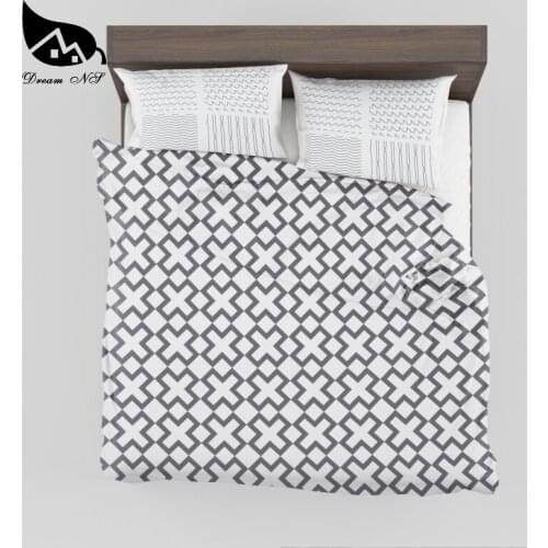 Dream NS Geometria Art Pattern 3D dropshipping bedding set Digital Print Cama de solteiro e cama de casal Custom Home Textiles