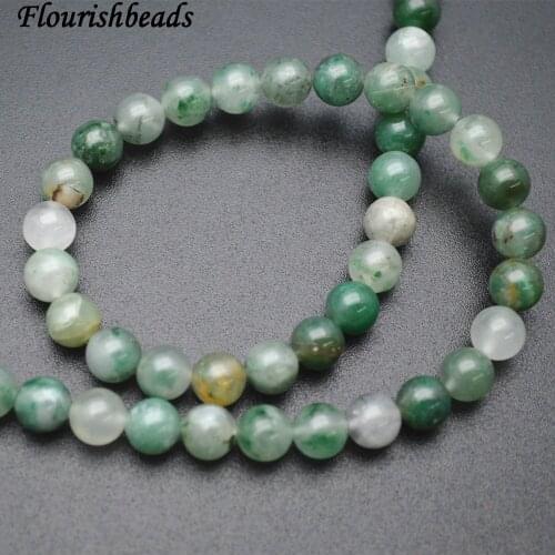 Natural African Green Chalcedony Agate Stone Round Loose Beads 4mm 6mm 8mm 10mm
