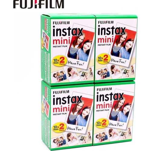 Original Fuji Fujifilm Instax Mini 8 Film 80 sheets White Edge Photo Papers For 7s 8 9 90 25 55 Share SP-1 SP-2 Instant Camera