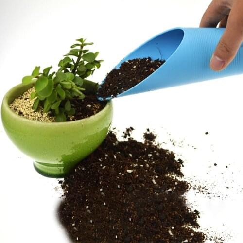 Plastic Bucket Shovel Soil Spade Garden Potted Plant Succulent Planting Tool New