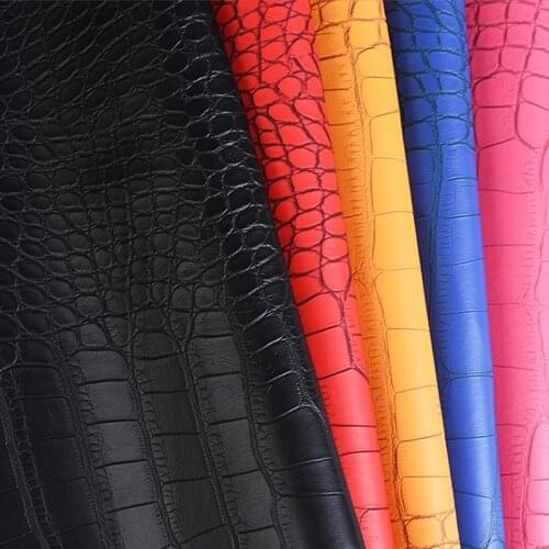 PVC crocodile pattern leather fabric/waterproof hard bag artificial leather/hand-made DIY imitation leather wholesale