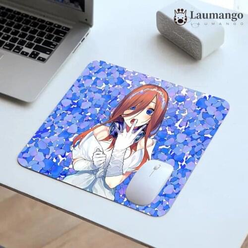 Rubber Mat Mause Pad Gotoubun No Hanayome Pad Mouse Mousepad Anime Gamer Small Keyboard Gaming Deskpad Xs Xxs Mousepepad Kawaii