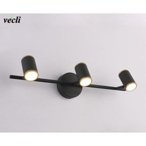 Nordic 3 Heads led Wall Lamp Modern bathroom Mirror Light 9W dresser Decoration Wall lamp bedroom Vanity Lighting AC85-260V