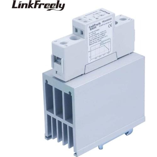 TRA48A80H 80A Heat Sink Solid State Relay SSR AC AC 90-250VAC Input Output 90-480VAC Voltage Control Power Relays Board Module