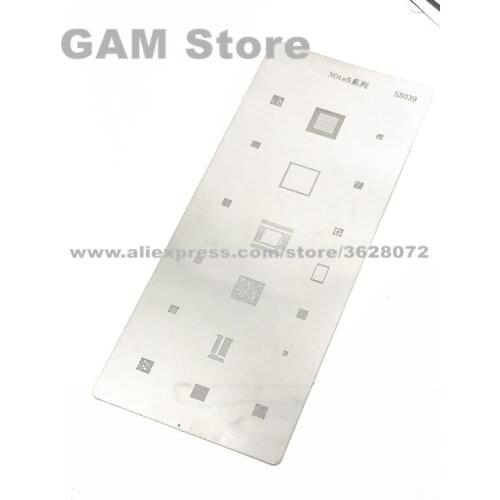 For Samsung Note5 BGA Stencil CPU RAM Power Audio Wifi Power Amplifier IC eMMC Reballing Pin Direct Heating Template S5039