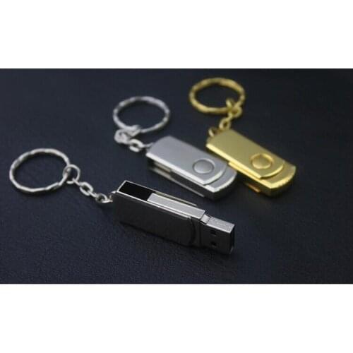 USB Disk 4GB 8GB 16G 32G Stainless Steel Usb Flash Drive Metal Rotate Usb Flash Drive usb Flash Memory Pen Drive 64gb 128gb