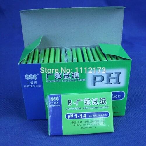10 pieces/lot) 80 Strips Full PH Meter PH Controller 1-14st Indicator Litmus Paper Water Soilsting Kit pH test strips