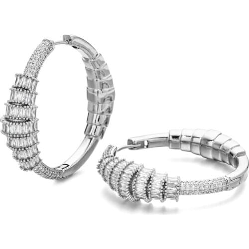 2020 New Fashion Temperament Exaggerated Zircon Earrings Women/Girls Wedding Party New Bride Jewelry Gifts ER-462