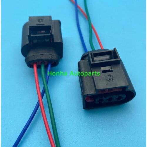 3 pins Automotive Fuel Rail Pressure Sensor Connector Plug 4D0971993 4D0 971 993 with wire without wire