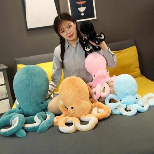 30-90 cm Cute Octopus Cushion Pendant Plush Stuffed Toy Cushions Soft Sea Animal Sofa Pillow Home Decor Doll Children Kids Gifts