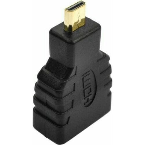 500pcs/lot Micro-HDMI to HDMI Adapter Gold-Plated 1080P Micro HDMI Male To Standard HDMI For Raspberry Pi 4 Model B model