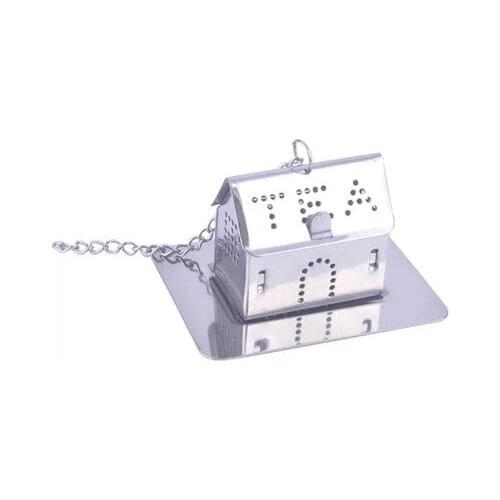 Free shipping! 5pcs/lot, Small House Tea Strainer -Stainless Steel Tea Bags-Infusers-Balls-Mug Tea Device/set