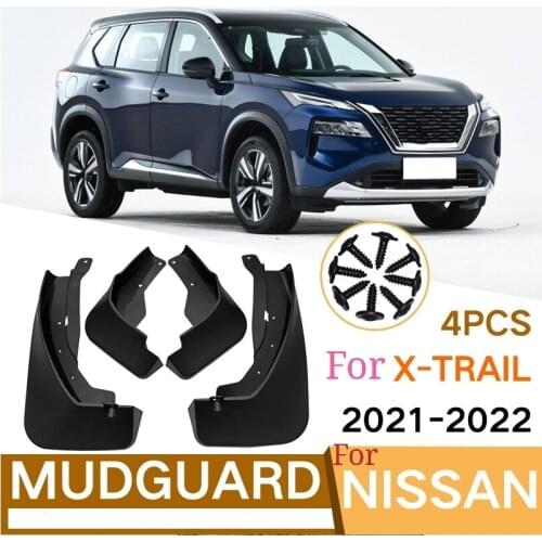 Automobile Mudguard For Nissan X-Trail 2021-2022 High-quality Mudguard Anti-splash Protection Body Anti-fouling Mudguard, 4 pcs
