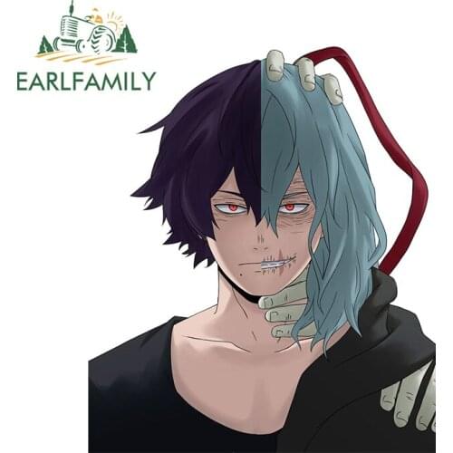 EARLFAMILY 13cm x 11cm For My Hero Academia Sunscreen Car Stickers Auto Car Assessoires Decal Funny Waterproof Decoration