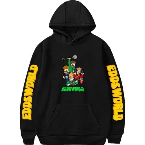 Eddsworld Fashion News Hoodies Women/Men Long Sleeve Hooded Sweatshirts Hot Sale Casual Streetwear Coats