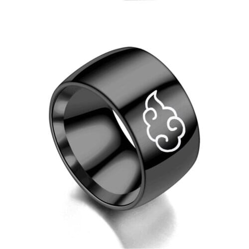 Anime Cosplay Cloud Rings Japanese Style Animation Cosplay Ring Stainless Steel Jewelry Titanium Steel Mens Rings