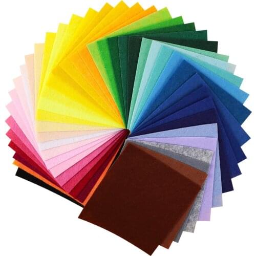 Colorful Non-woven Fabric Childrens Handmade DIY Sticker Felt Cloth Dolls Crafts for Toy Scrapbooking Craft Decoration Gift