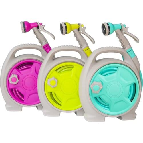 Mini Portable Garden Watering Water Pipe And Water Gun Set With Pipe Winding Car Garden Car Washing Hose Pipe