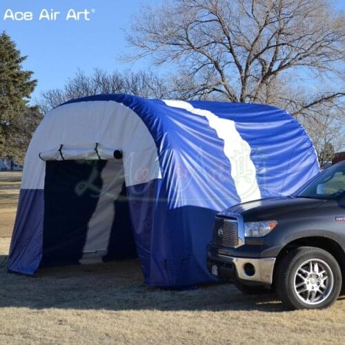 6m L x 4m W giant blue full cover inflatable car tent inflatble garage tunnle tent house for outdoor or car parking