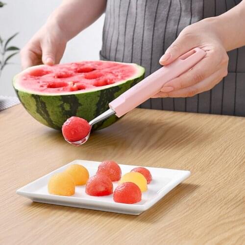 Stainless steel fruit digger home ice cream digging spoon watermelon spoon mold fruit ball scoop fruit digger