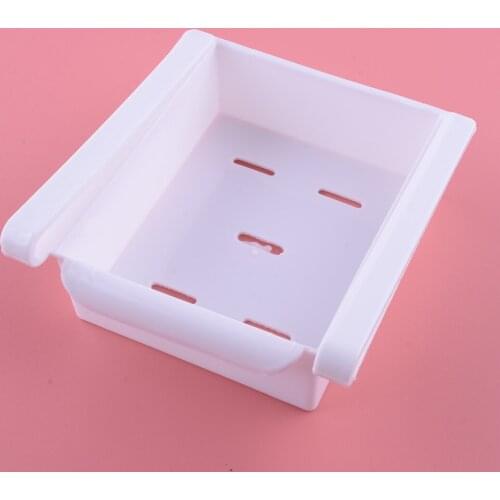 Refrigerator Fridge Space Saver Storage Organizer Box Holder Shelf Rack Odor-free