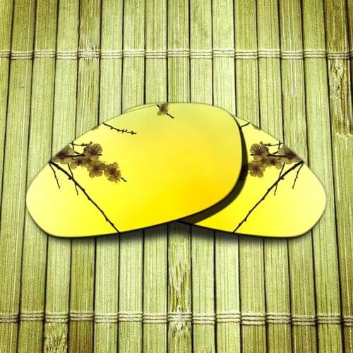 Polarized Replacement Lense For-Oakley Straight Jacket 1999 Sunglasses Frame True Color Mirrored Coating - Yellow Options