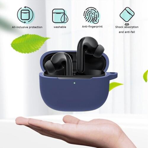 Silicone Earphone Cover Wireless Bluetooth-compatible Earphone Shell for Xiaomi FlipBuds Pro Earbuds Charging Case Protector