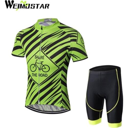 Cycling Jersey Men Summer Short Sleeve Bike Outdoor Sports Bicycle T-Shirt Riding Bike MTB Cycling Jersey (Bib) Shorts Suit