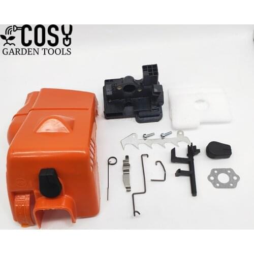 Top Cylinder Cover Air Filter Bumper Spike Shaft Rod Kit fit Stihl MS180 MS170 018 017 MS 180 Gasoline Chainsaw Spare Parts