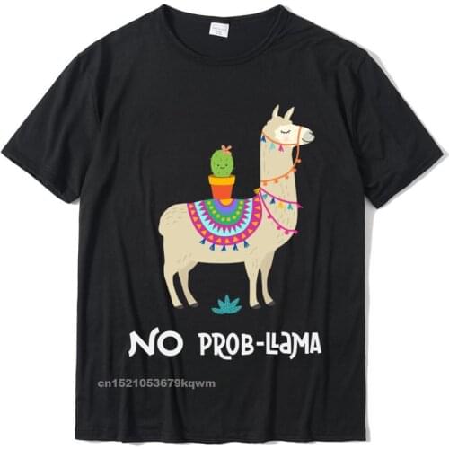 Funny Quot No Prob Llama Quot Pull Over Camisas Sweater Cotton Cosie Tops Shirts Special Men T Shirts Gift