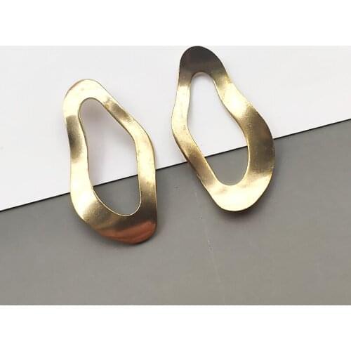 10pcs/Lot Brass Charms Pendant Open Irregular Leaf Curved Crafts Diy Necklace Earring Bracelet Jewelry Making