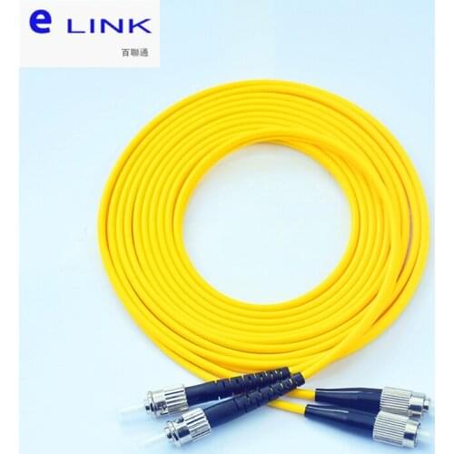 10pcs FC-ST fiber optic patch cord SM 1M 2M 3M 5M 7M 10M Duplex cable ST-FC optical fibre jumper 2.0mm 3.0mm DX free shipping