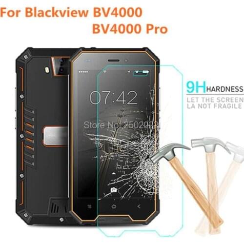 10 PCS Full Cover Full Glue Tempered Glass For Blackview BV4000 Protective Film 9H Screen Protector For Blackview BV4000 Pro