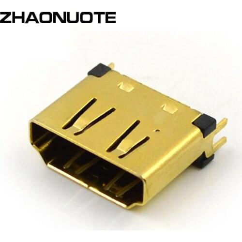 10pcs Gold Plated HDMI HD Connector 1.6 Spacing Plug Base USB Connector
