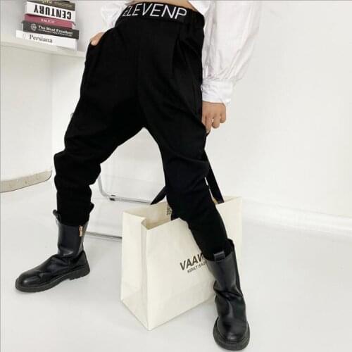 2021 new wholesale girls harem pants spring cotton fashion girls pants 6-12t A187