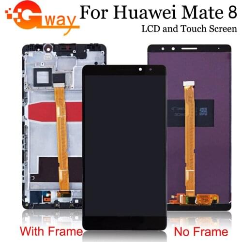 6.0" 100%Tested For Huawei Mate 8 NXT-L29 LCD Display Touch Screen Digitizer Replacement Parts With Frame For Mate 8 LCD Display