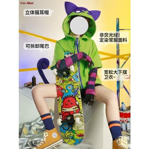 Anime SK8 The Infinity MIYA Cosplay Costume Fashion Daily Hoodie Skateboard Uniform Activity Party Role Play Clothing S-XL New