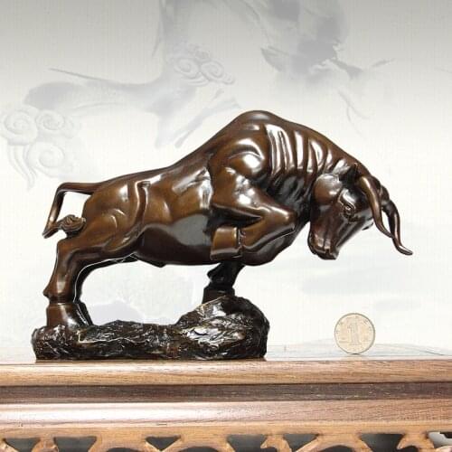 Large boutique pure bull ornaments bullish business gifts Home Furnishing jewelry crafts decoration company dies wedding
