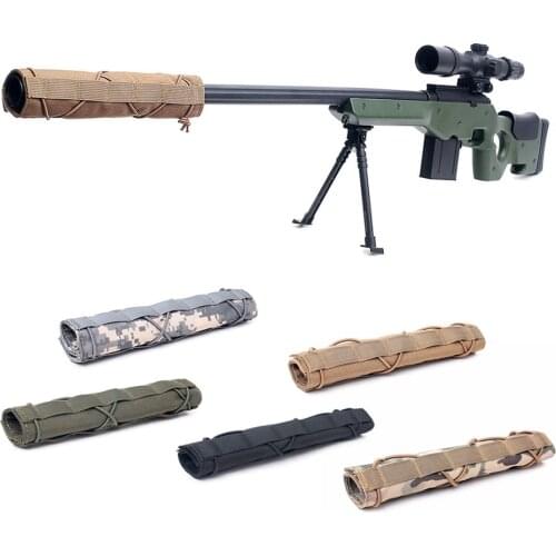 Suppressor Cover Tactical Airsoft Silencer Protective Shooting Muffler Cover Military Army Hunting Gear Sniper Gun Accessories