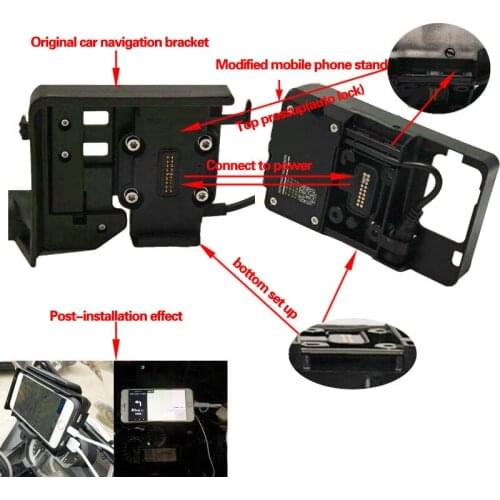 CRF1000L Africa Twin Parts For BMW F700 800GS R1200GS ADV Multi-functional Motorcycle Mobile Phone Navigation Mount Bracket Hold