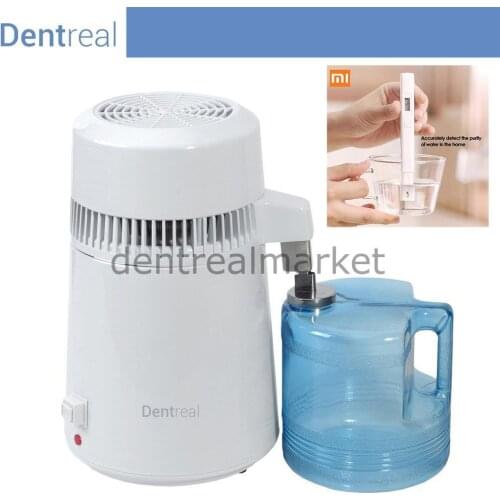 Dentreal Water Distiller Machine,Use Pure Water Distiller 4L Distilled Water Machine Distillation Purifier Stainless Steel Water