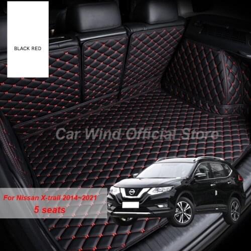 Leather Material Car Trunk Mats For Nissan X-trail t31 2014 2015 2016 2017 2018 2019 2020 5 seats Cargo Liner Accessories