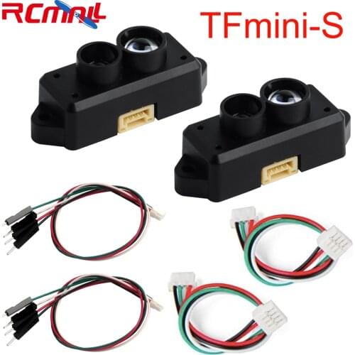 2PCS 0.1-12m TFmini-S Lidar Range Finder Sensor Module TOF Single Point Micro Ranging for Arduino Pixhawk Robot Drone UART &IIC